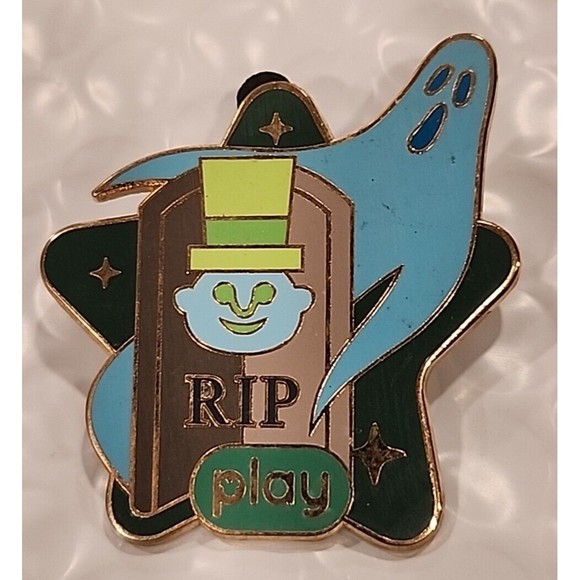 Haunted Mansion‎ Disney Hat Ghost Tombstone Graveyard RIP Play Parks Pin 135607 - Picture 1 of 4